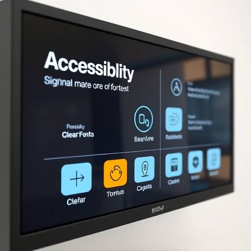 Capture d'écran mettant en évidence les fonctionnalités d'accessibilité
