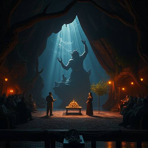 Illustration d'une scène de narration captivante